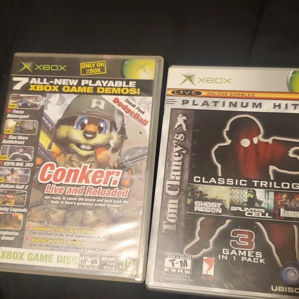 Xbox Conker & Tom Clancey
